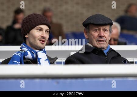 Everton-Fans auf den Tribünen warten auf den Start des Spiels Stockfoto