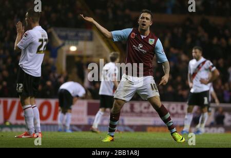 Burnleys Danny ings feiert das erreichen des Ausgleichsziels Stockfoto