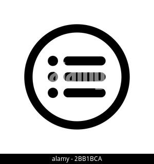 Web-Menü-Symbol. Konzept Web-Schaltflächen. Vektordarstellung. Flaches Design Stock Vektor