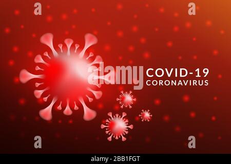 Ausbrüche des infektiösen Corona-Virus, medizinisch isolierte COVID-19-Infektion. Außergewöhnliche Ereignisse, die in China stattfanden. Der neue offizielle Name für Th Stock Vektor