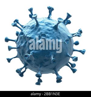 Corona Virus Covid-19 (isoliert mit Beschneidungspfad) Stockfoto