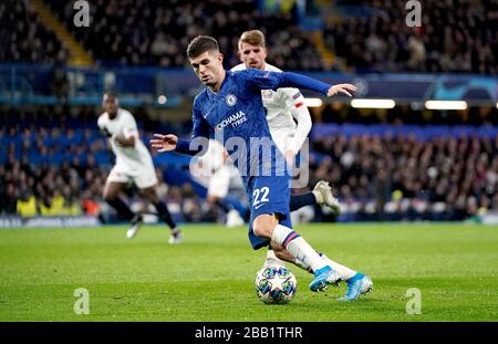 Chelseas Christian Pulisic in Aktion Stockfoto