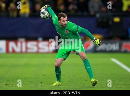 Slavia Prager Torhüter Ondrej Kolar Stockfoto