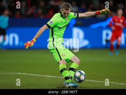 Bayer-Leverkusen-Torhüter Lukas Hradecky Stockfoto