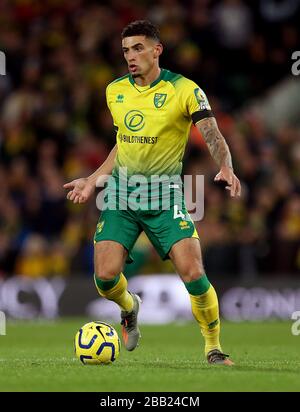 Ben Godfrey von Norwich City in Aktion Stockfoto