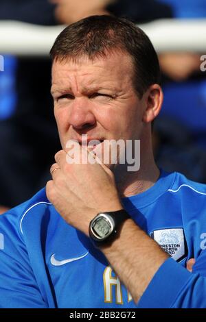 Alan Kelly, Torwarttrainer von Preston North End Stockfoto