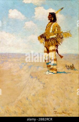 Frederic Remington, der letzte seines Rennens, (The Vanishing American), Painting, 1908 Stockfoto