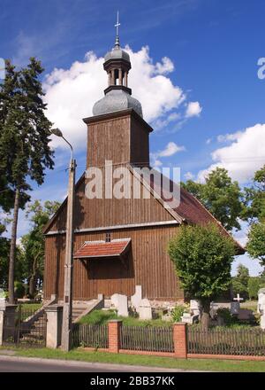 Holzkirche St. Margaret im Stil des Barock. Szubin, Wojewodschaft Kuyavi-Pommerschen, Polen. Stockfoto