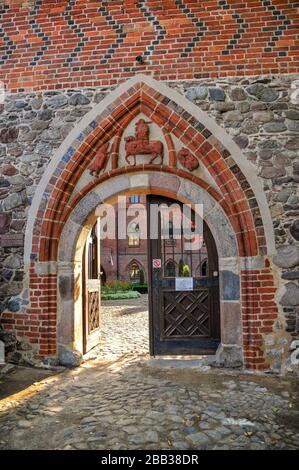 Schloss Bierzglowski in Zamek Bierzglowski, Wojewodschaft Kujawien-Pomeranland, Polen. Stockfoto