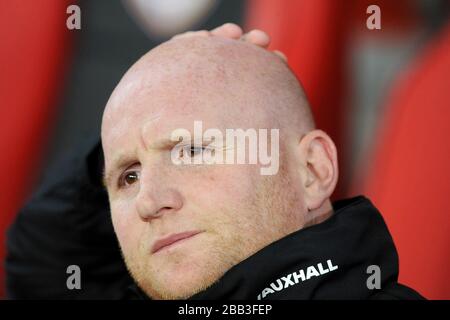 John Hartson, Wales Trainer Stockfoto