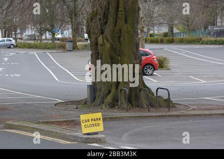 Parkplatz Keswick Stockfoto