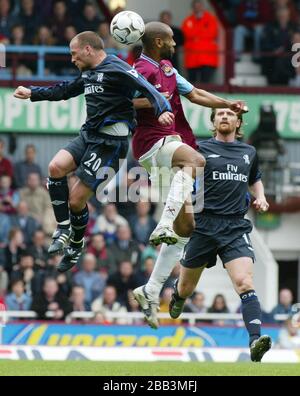 LONDON, Großbritannien, MAI 03 Jody Morris von Chelsea während der Barclaycard Premiership zwischen West Ham United und Chelsea im Upton Park-Stadion, Lond Stockfoto