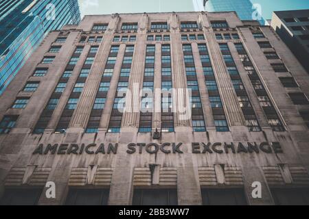 American Stock Exchange Building Stockfoto