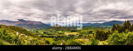 Panoramablick über Queenstown, Otago, Neuseeland Stockfoto