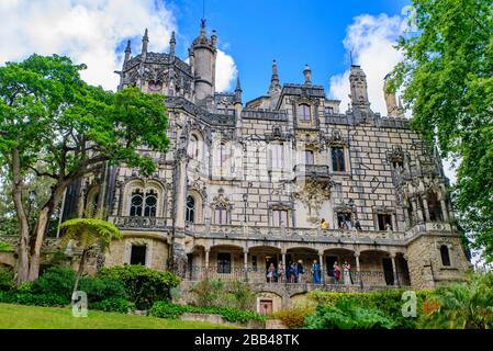 Quinta da Regaleira, eine UNESCO-Stätte in Sintra, Portugal Stockfoto