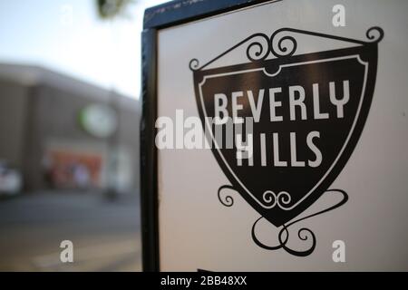 Beverly Hills Sign, Los Angeles Stockfoto
