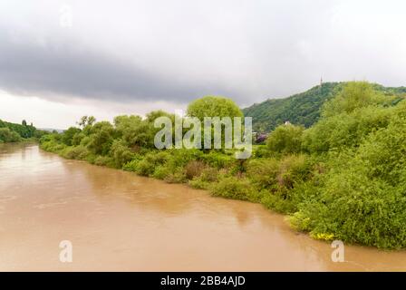 Mosel bei Trier in Deutschland Stockfoto