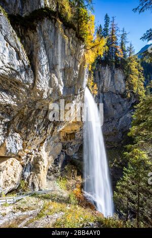 Wasserfall von Johannesburg, Bezirk Sankt Johann im Pongau, Land Salzburg, Österreich Stockfoto