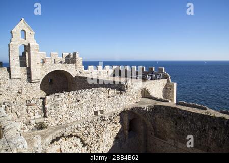 Stift Saint Honorat an der französischen riviera Stockfoto