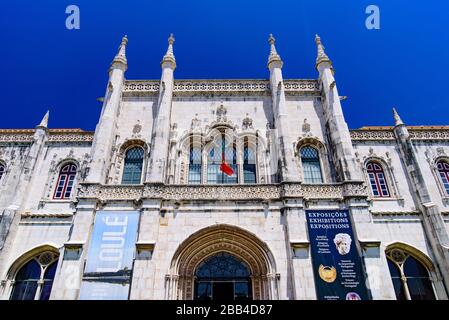 Kloster Jerónimos (Kloster Hieronymites) in Belém, Lissabon, Portugal Stockfoto