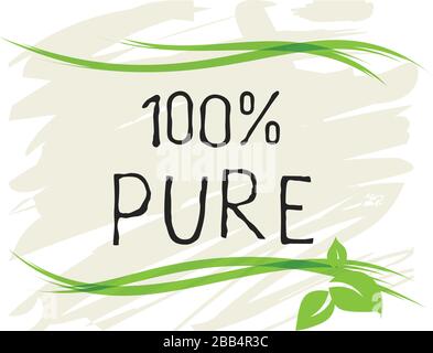 Eco essen Label und hochwertiges Produkt Abzeichen. Bio gesunde organische, 100 Bio und natürliches Produkt, das Symbol. Embleme für Cafe, Verpackung etc. Vector Stock Vektor