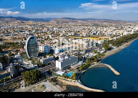 Luftaufnahme von Limassol, Zypern Stockfoto