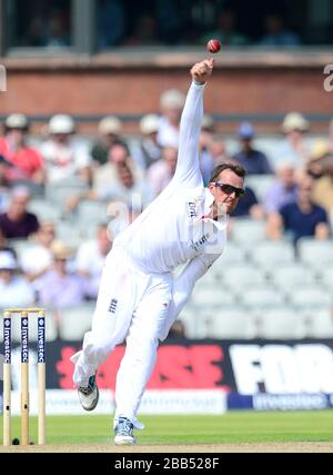 Englands Graeme Swann im Einsatz Stockfoto