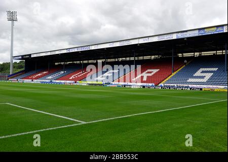 Ein allgemeiner Blick auf den Ewood Park, die Heimat der Blackburn Rovers Stockfoto