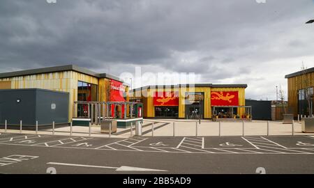 Einkaufsparks desertierten wegen Coronavirus Lockdown-Kredit Ian Fairbrother/Alamy Stock-Fotos Stockfoto