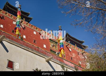 Majestätische Fassade von Putuo Zongcheng buddhistischen Tempel in Chengde, China Stockfoto