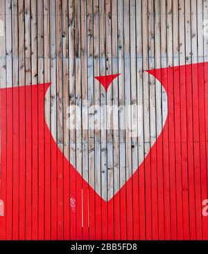 Herzbild in Rotterdam, Niederlande Stockfoto