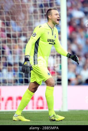 Club Bruggge-Torhüter Simon Mignolet Stockfoto