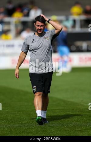 Der Trainer des ersten Teams von Coventry City Jason Farndon Stockfoto