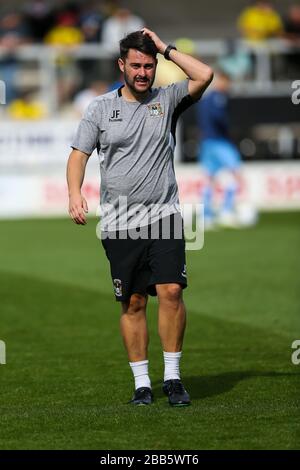 Der Trainer des ersten Teams von Coventry City Jason Farndon Stockfoto