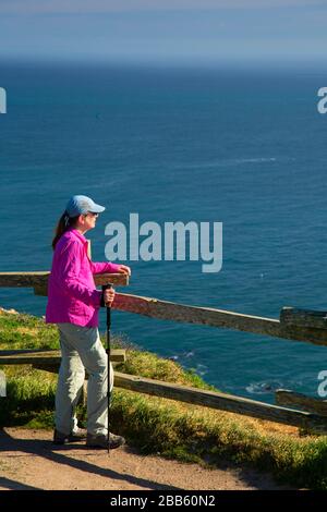 Chimney Rock Viewpoint, Point Reyes National Seashore, Kalifornien Stockfoto