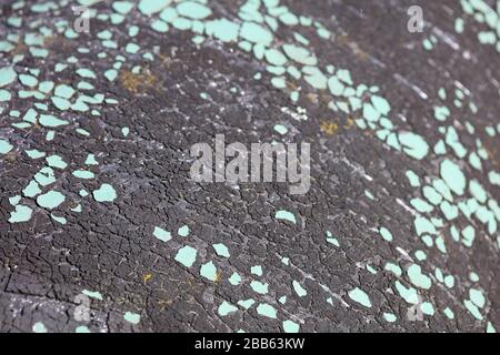 Alte, gerissene Farben abstrakter Makrohintergrund hochwertige, moderne Drucke Stockfoto