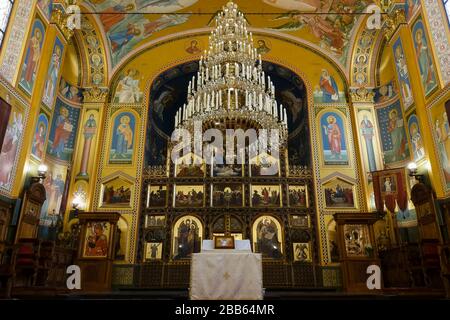 Kathedrale der Verklärung des Herrn, Serbisch-orthodoxe Kathedrale. Kirche. Zagreb, Kroatien Stockfoto