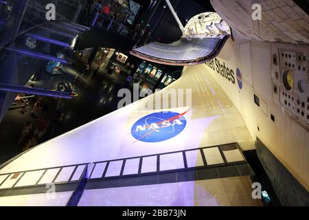 Oktober 2014 - Raumfähre Atlantis im Kennedy Space Center in Florida Stockfoto