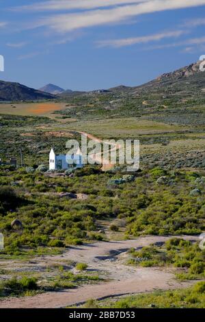 Landschaften in der Nähe von Charkams bei Kammieskroon in Namaqualand, Nordkaper, Südafrika Stockfoto