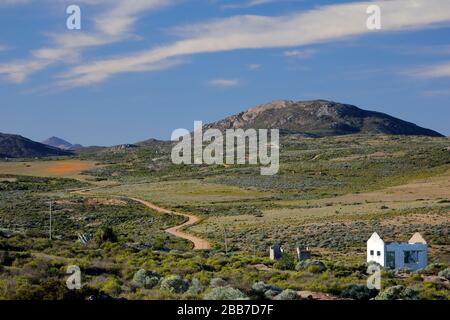 Landschaften in der Nähe von Charkams bei Kammieskroon in Namaqualand, Nordkaper, Südafrika Stockfoto