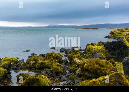 Thingvellir-Nationalpark, das zum UNESCO-Weltkulturerbe in Island gehört. Stockfoto