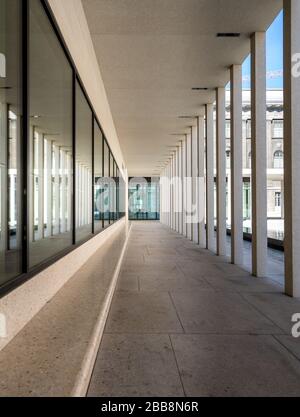 berlin, deutschland, das neu erbaute Besucherzentrum james simon Galerie auf der Museumsinsel in der Hauptstadt Stockfoto