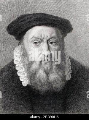 JOHANNES CALVIN (1509-1564) französischer protestantischer Theologe und Reformator Stockfoto