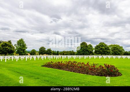 Cambridge, UK - 08 12 2017: American Cemetery and Memorial in the Sun Stockfoto