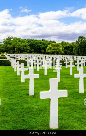 Cambridge, UK - 08 12 2017: American Cemetery and Memorial in the Sun Stockfoto