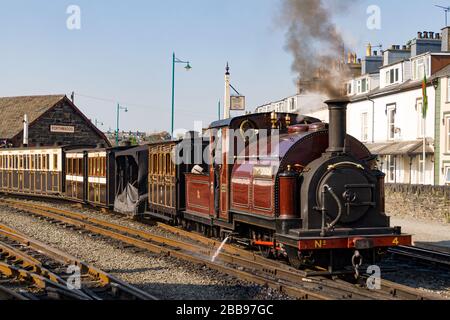 Die Ffestiniog Railway im Jahr 2010 Stockfoto