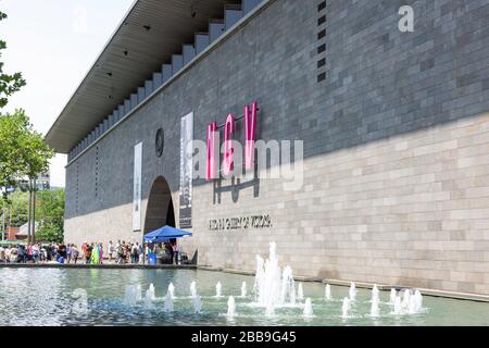 Die National Gallery of Victoria, Arts Center Melbourne, St Kilda Road, Southbank, City Central, Melbourne, Victoria, Australien Stockfoto