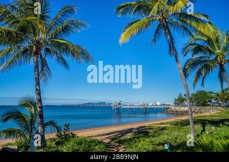 The Strand, Seaside Foreshore im Townsville Vorort North Ward, Queensland, Australien Stockfoto