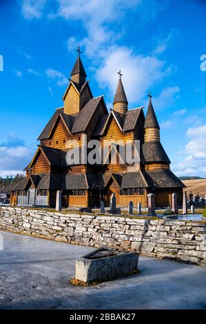 Tveitanbakkane-Stabkirche in Norwegen Stockfoto