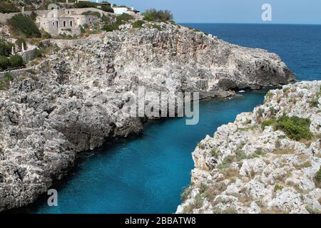 Acquaviva di Marittima, es ist ein versteckter Ort zwischen Otranto und Santa Maria di Leuca in Apulia-Apulien-italia-Italien Stockfoto
